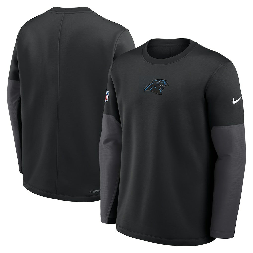 Carolina Panthers Sideline Coach Therma-FIT Long Sleeve T-Shirt - Black | Nike online