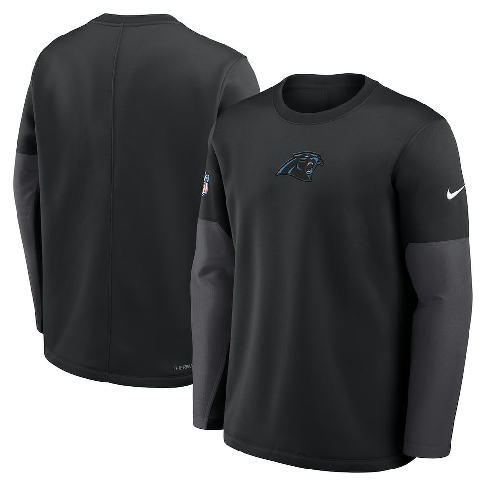 Carolina Panthers Sideline Coach Therma-FIT Long Sleeve T-Shirt - Black | Nike online
