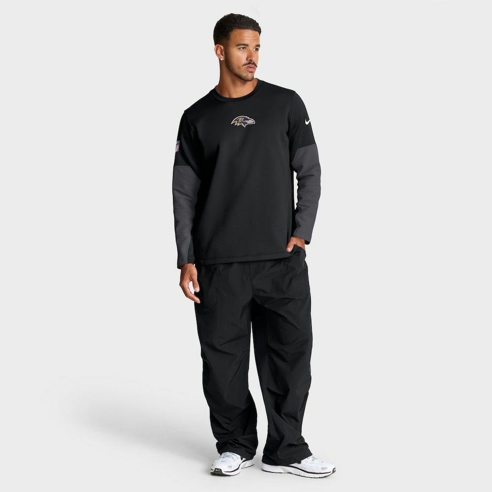 Baltimore Ravens Sideline Coach Therma-FIT Long Sleeve T-Shirt - Black | Nike on sale