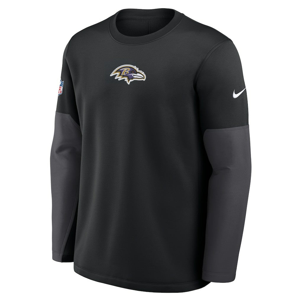 Baltimore Ravens Sideline Coach Therma-FIT Long Sleeve T-Shirt - Black | Nike on sale