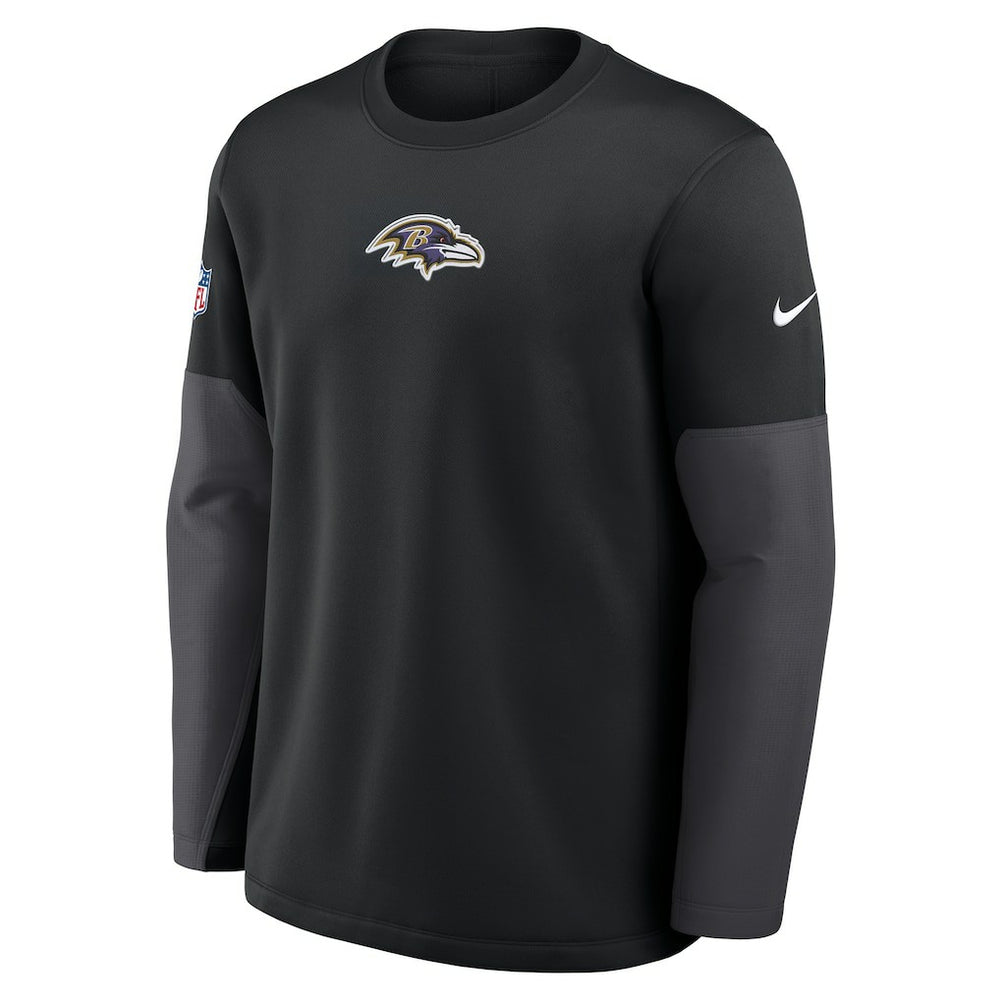 Baltimore Ravens Sideline Coach Therma-FIT Long Sleeve T-Shirt - Black | Nike on sale