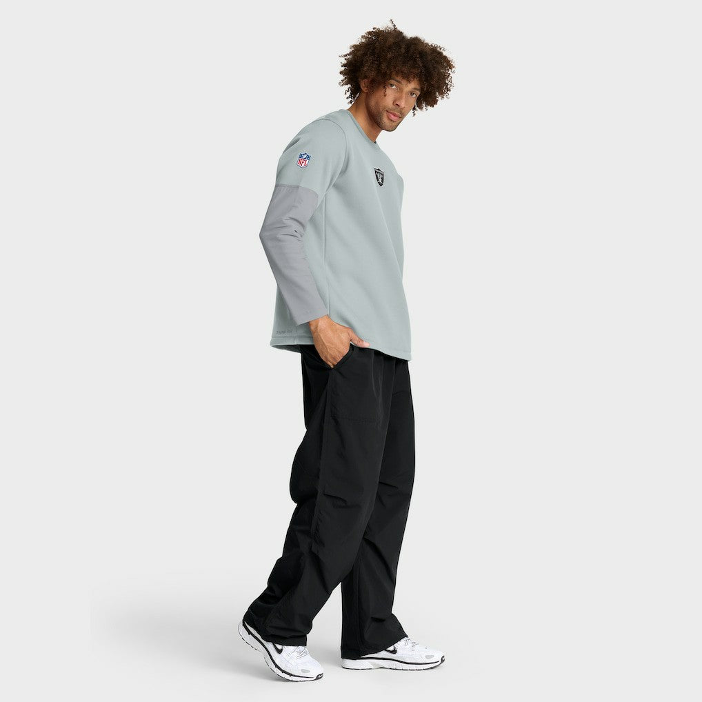 Las Vegas Raiders Sideline Coach Therma-FIT Long Sleeve T-Shirt - Silver | Nike on sale