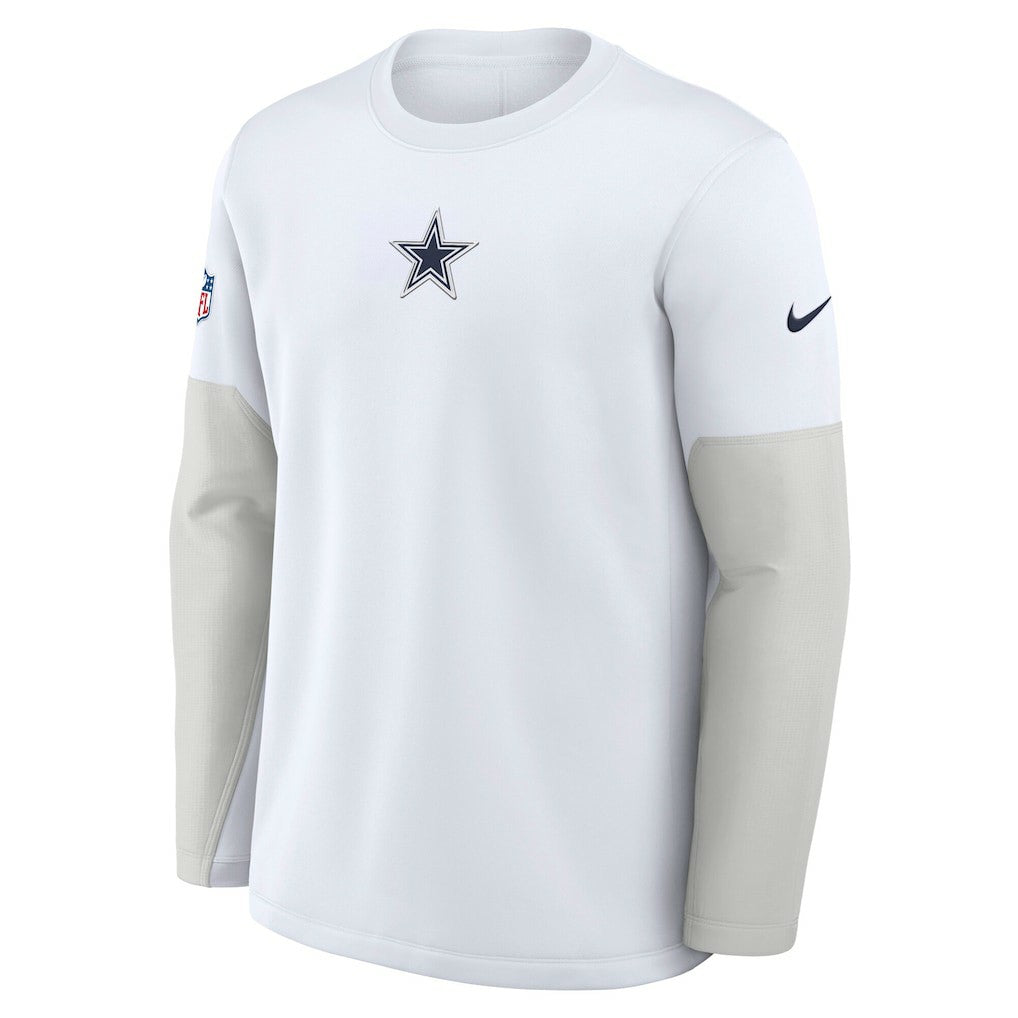 Dallas Cowboys Sideline Coach Therma-FIT Long Sleeve T-Shirt - White | Nike cheap
