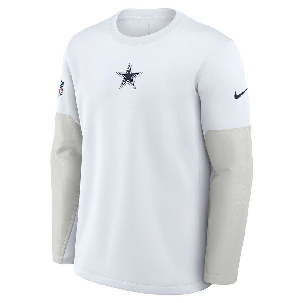 Dallas Cowboys Sideline Coach Therma-FIT Long Sleeve T-Shirt - White | Nike cheap