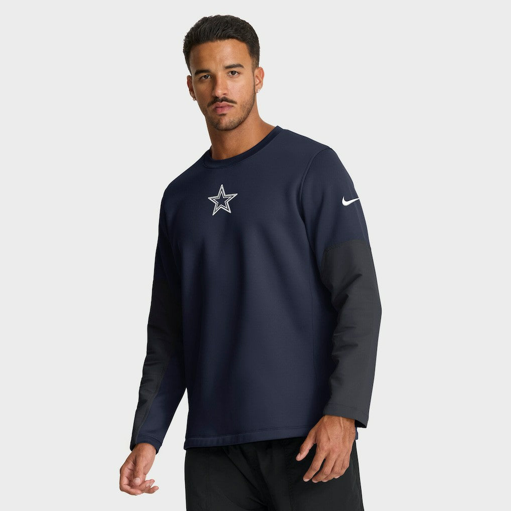 Dallas Cowboys Sideline Coach Therma-FIT Long Sleeve T-Shirt - Navy | Nike discount