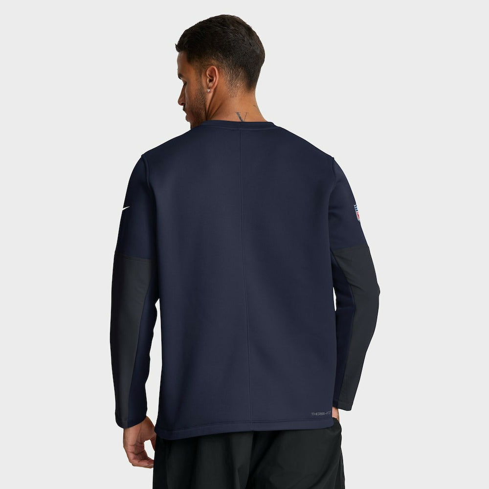Dallas Cowboys Sideline Coach Therma-FIT Long Sleeve T-Shirt - Navy | Nike discount