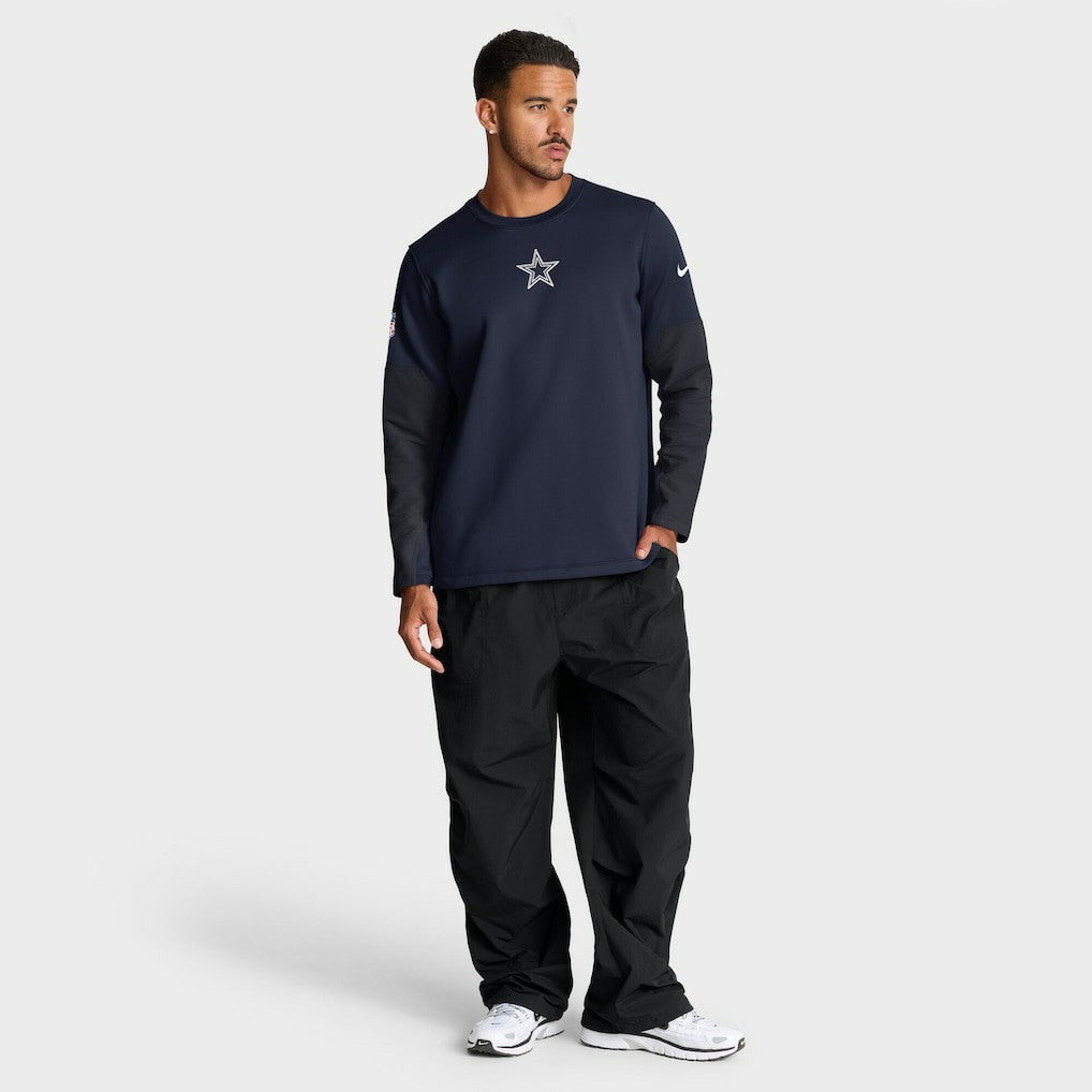 Dallas Cowboys Sideline Coach Therma-FIT Long Sleeve T-Shirt - Navy | Nike discount