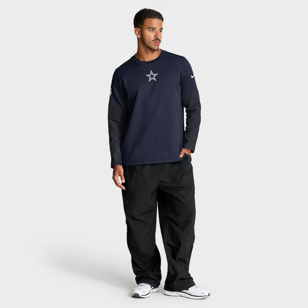Dallas Cowboys Sideline Coach Therma-FIT Long Sleeve T-Shirt - Navy | Nike discount