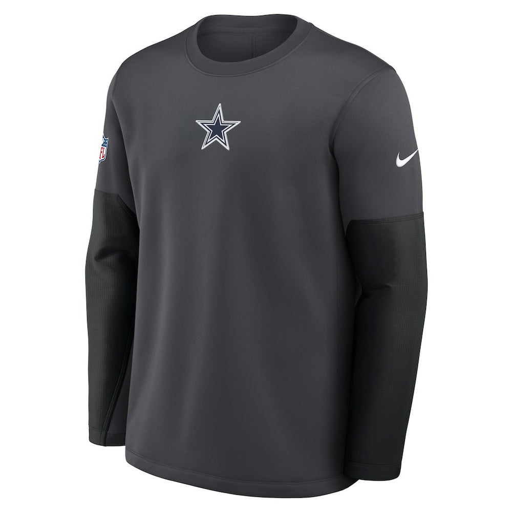 Dallas Cowboys Sideline Coach Therma-FIT Long Sleeve T-Shirt - Anthracite | Nike outlet