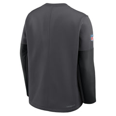 Dallas Cowboys Sideline Coach Therma-FIT Long Sleeve T-Shirt - Anthracite | Nike outlet