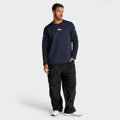 Denver Broncos Sideline Coach Therma-FIT Long Sleeve T-Shirt - Navy | Nike online