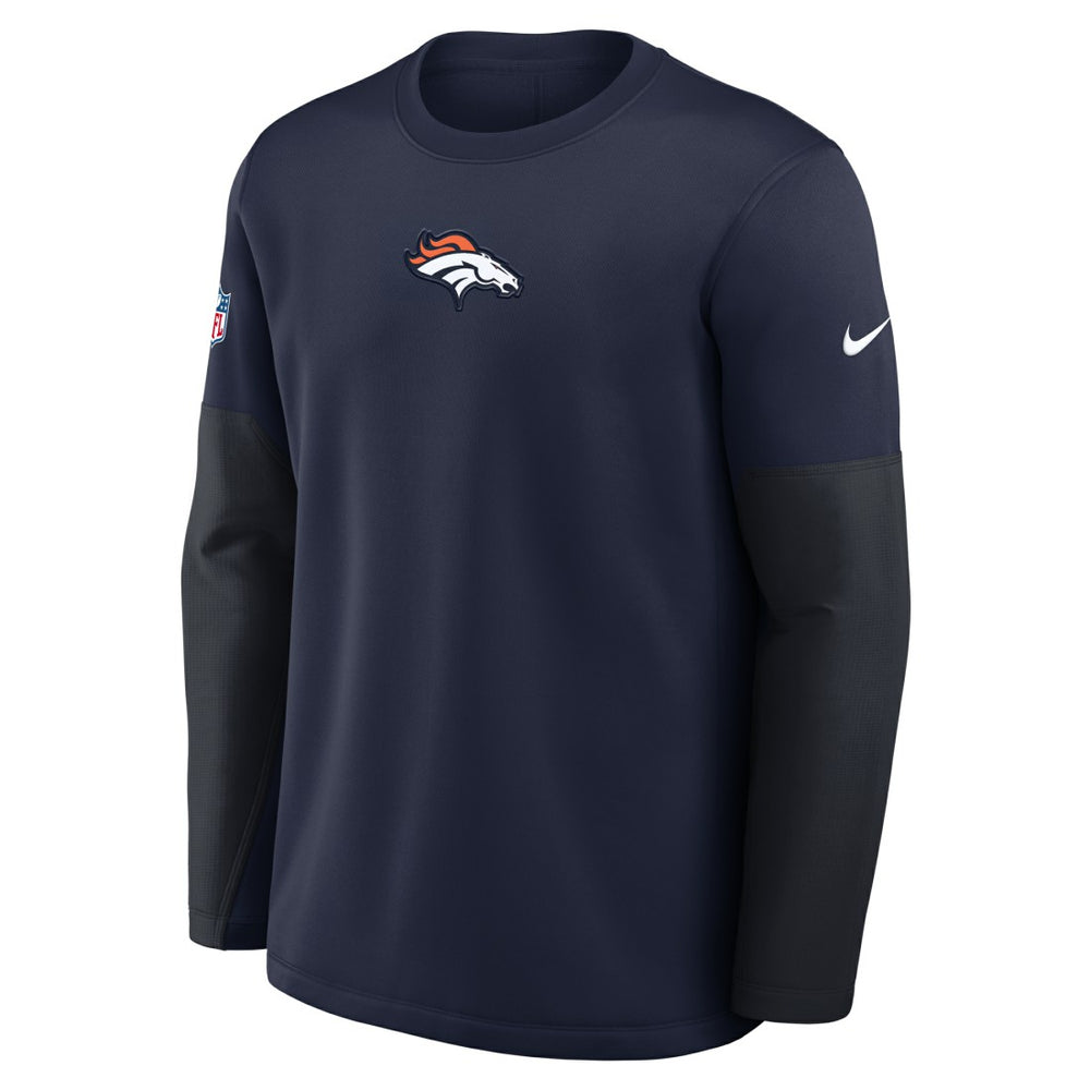 Denver Broncos Sideline Coach Therma-FIT Long Sleeve T-Shirt - Navy | Nike online
