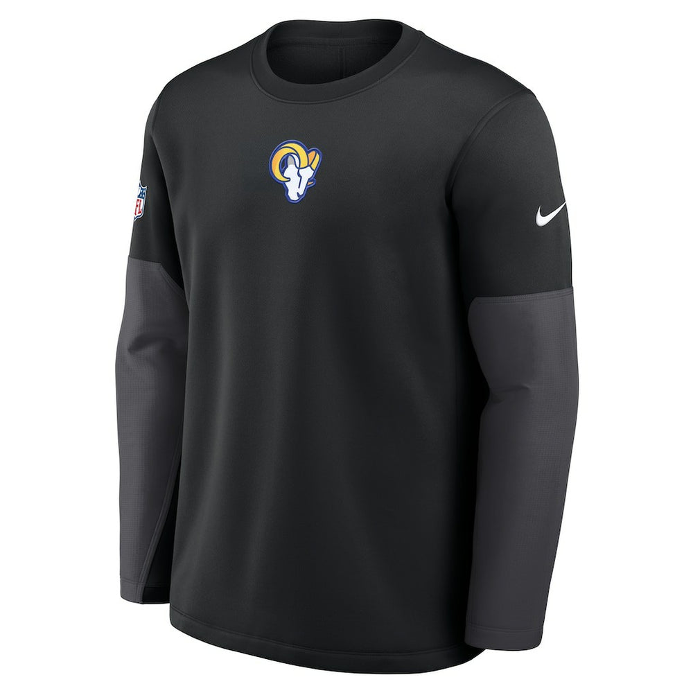 Los Angeles Rams Sideline Coach Therma-FIT Long Sleeve T-Shirt - Black | Nike for sale