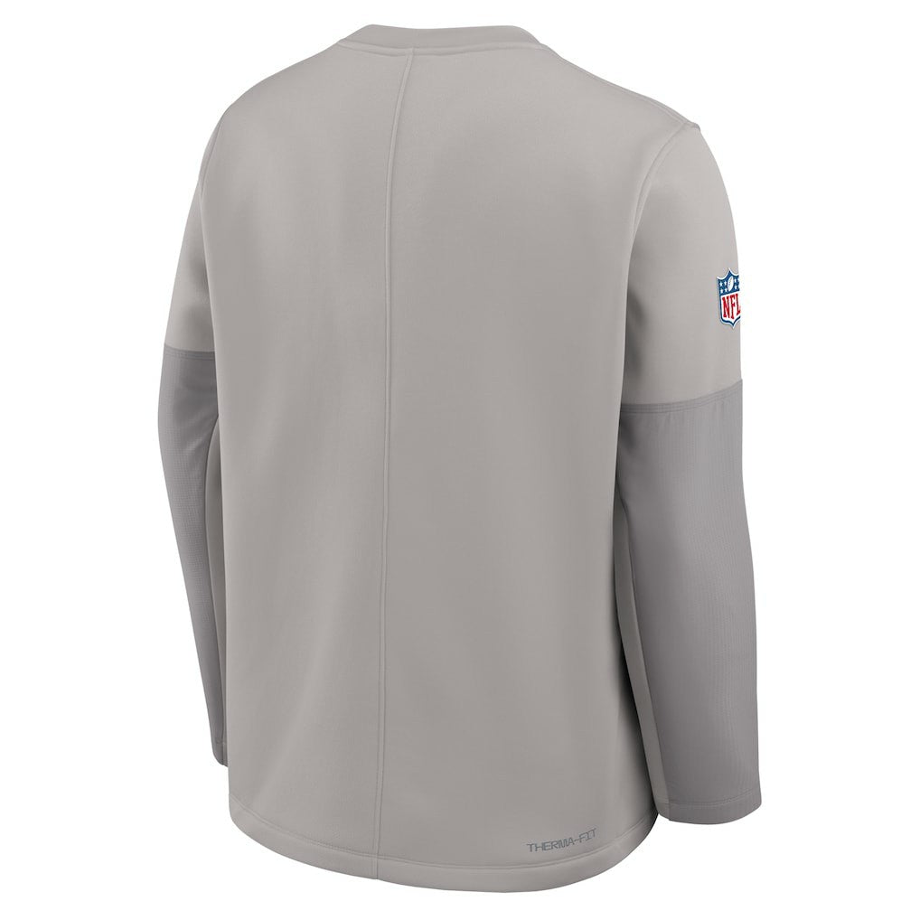Miami Dolphins Sideline Coach Therma-FIT Long Sleeve T-Shirt - Gray | Nike for sale