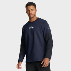 Seattle Seahawks Sideline Coach Therma-FIT Long Sleeve T-Shirt - College Navy | Nike for sale