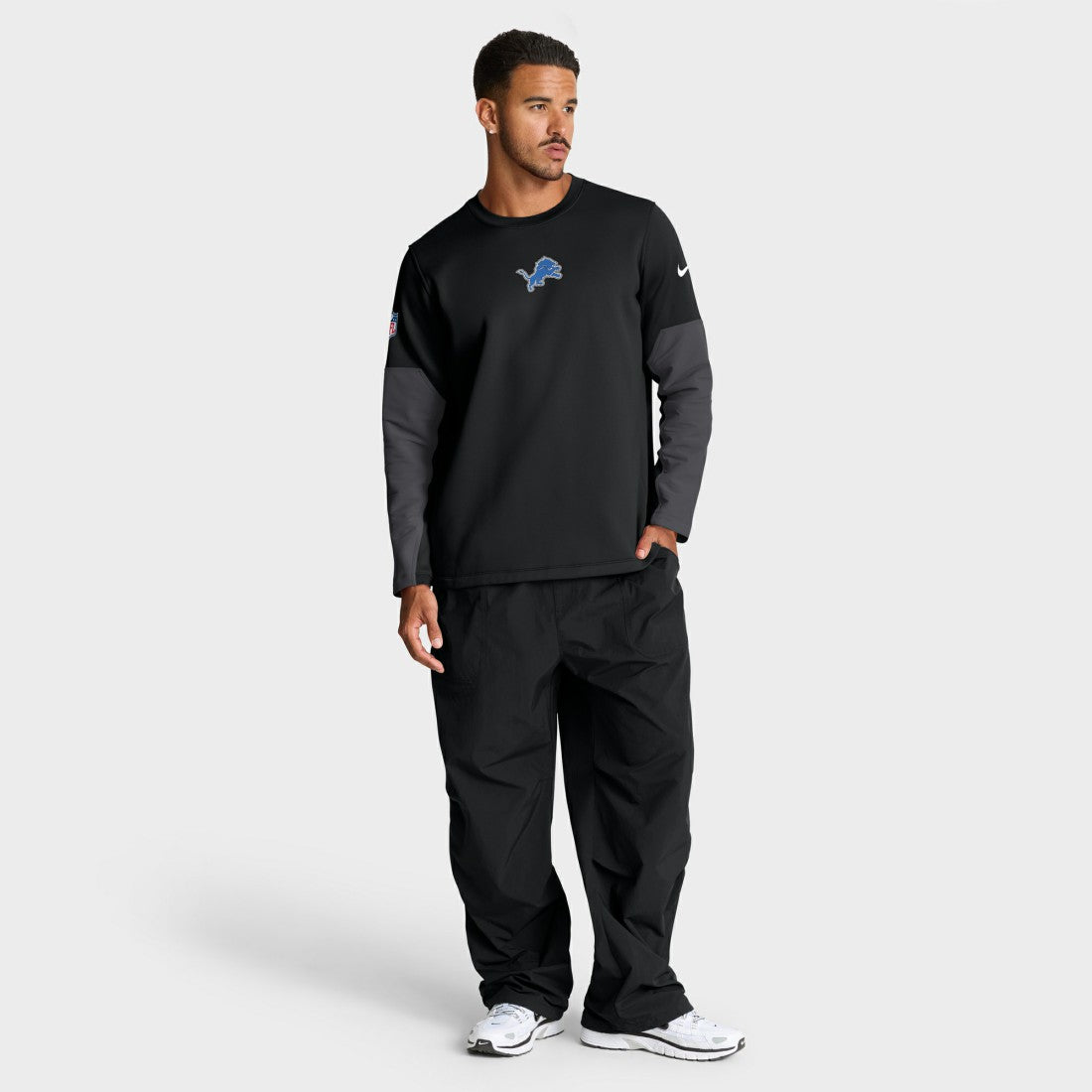 Detroit Lions Sideline Coach Therma-FIT Long Sleeve T-Shirt - Black | Nike discount