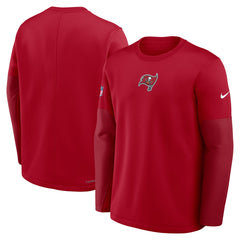 Tampa Bay Buccaneers Sideline Coach Therma-FIT Long Sleeve T-Shirt - Red | Nike outlet
