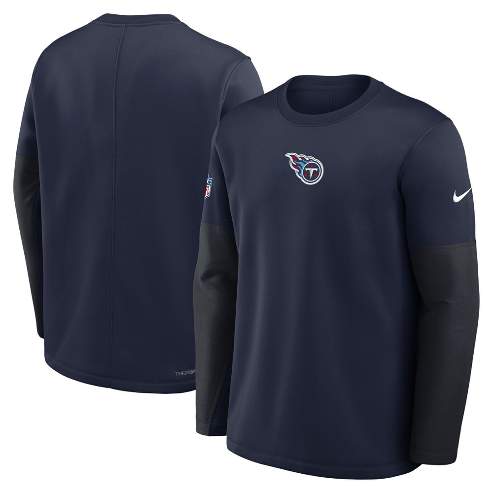 Tennessee Titans Sideline Coach Therma-FIT Long Sleeve T-Shirt - Navy | Nike discount