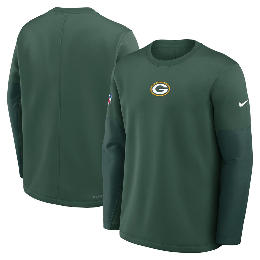 Green Bay Packers Sideline Coach Therma-FIT Long Sleeve T-Shirt - Green | Nike outlet