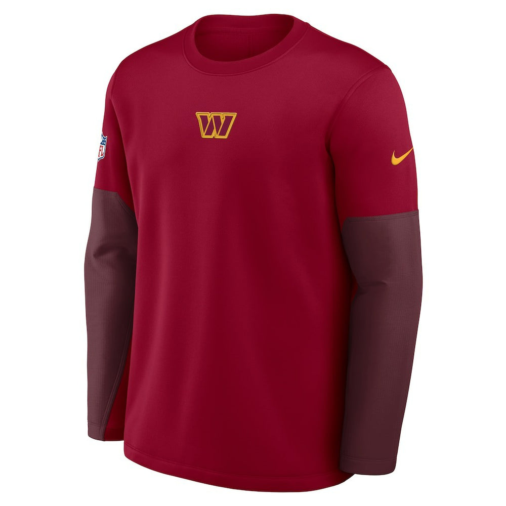 Washington Commanders Sideline Coach Therma-FIT Long Sleeve T-Shirt - Burgundy | Nike on sale