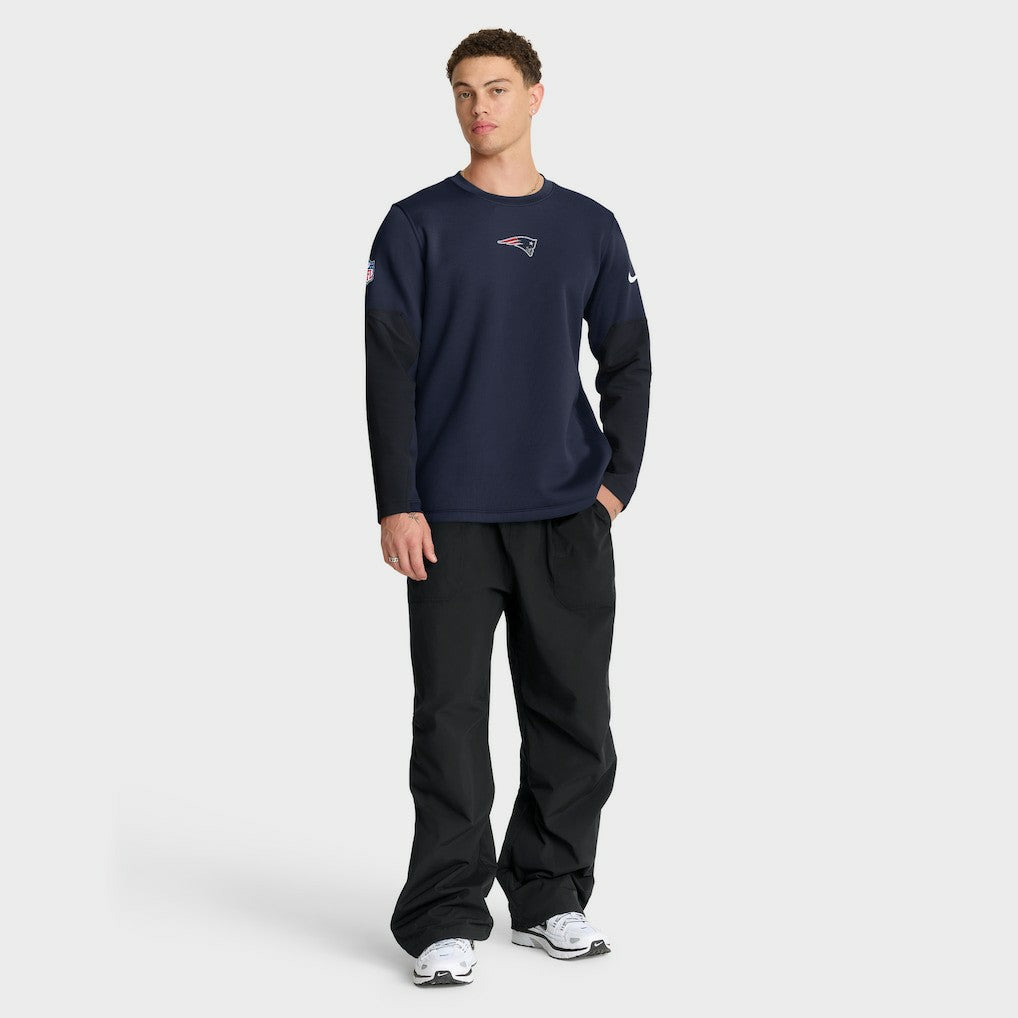 New England Patriots Sideline Coach Therma-FIT Long Sleeve T-Shirt - Navy | Nike discount