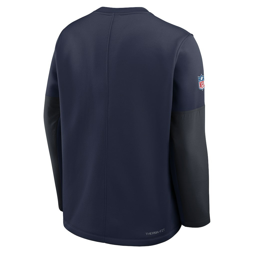 New England Patriots Sideline Coach Therma-FIT Long Sleeve T-Shirt - Navy | Nike discount