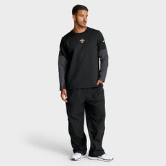 New Orleans Saints Sideline Coach Therma-FIT Long Sleeve T-Shirt - Black | Nike outlet