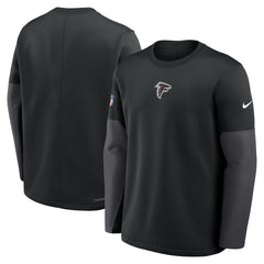 Atlanta Falcons Sideline Coach Therma-FIT Long Sleeve T-Shirt - Black | Nike cheap