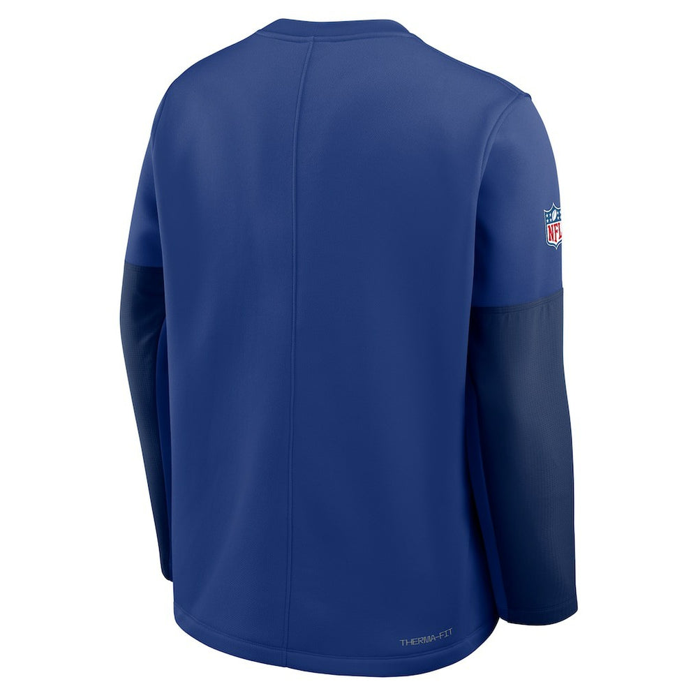 New York Giants Sideline Coach Therma-FIT Long Sleeve T-Shirt - Royal | Nike cheap