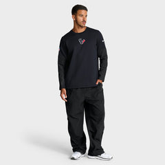 Houston Texans Sideline Coach Therma-FIT Long Sleeve T-Shirt - Navy | Nike for sale