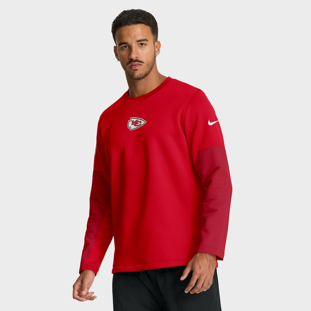 Kansas City Chiefs Sideline Coach Therma-FIT Long Sleeve T-Shirt - Red | Nike outlet