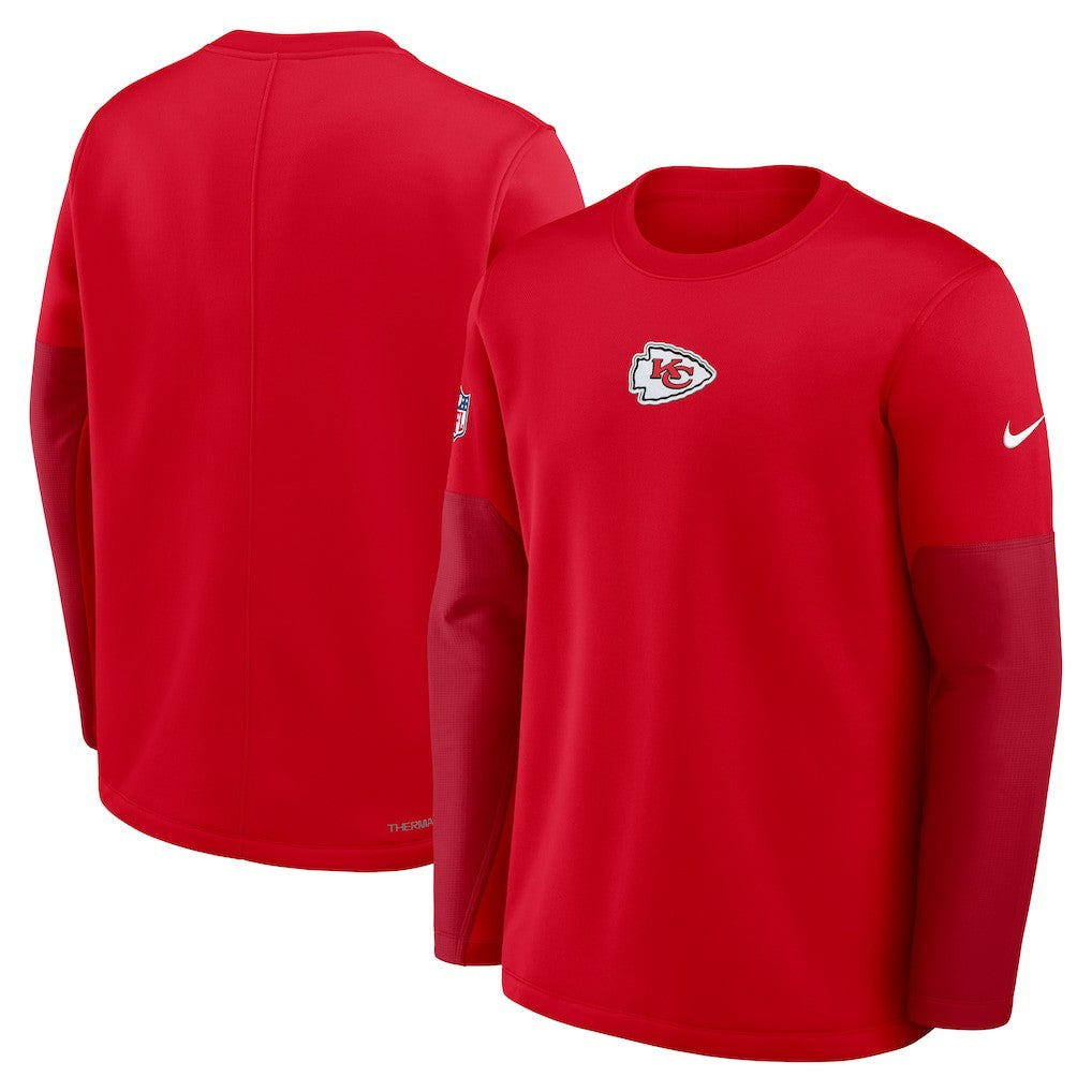 Kansas City Chiefs Sideline Coach Therma-FIT Long Sleeve T-Shirt - Red | Nike outlet