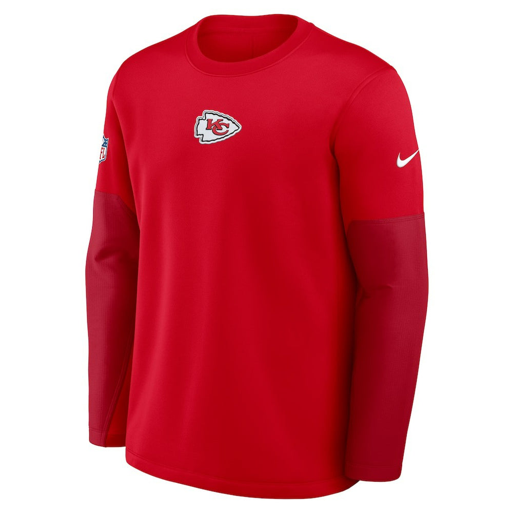 Kansas City Chiefs Sideline Coach Therma-FIT Long Sleeve T-Shirt - Red | Nike outlet