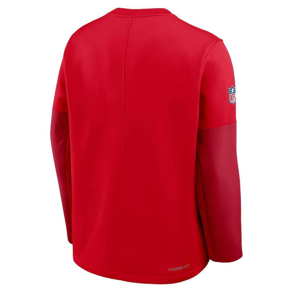 Kansas City Chiefs Sideline Coach Therma-FIT Long Sleeve T-Shirt - Red | Nike outlet