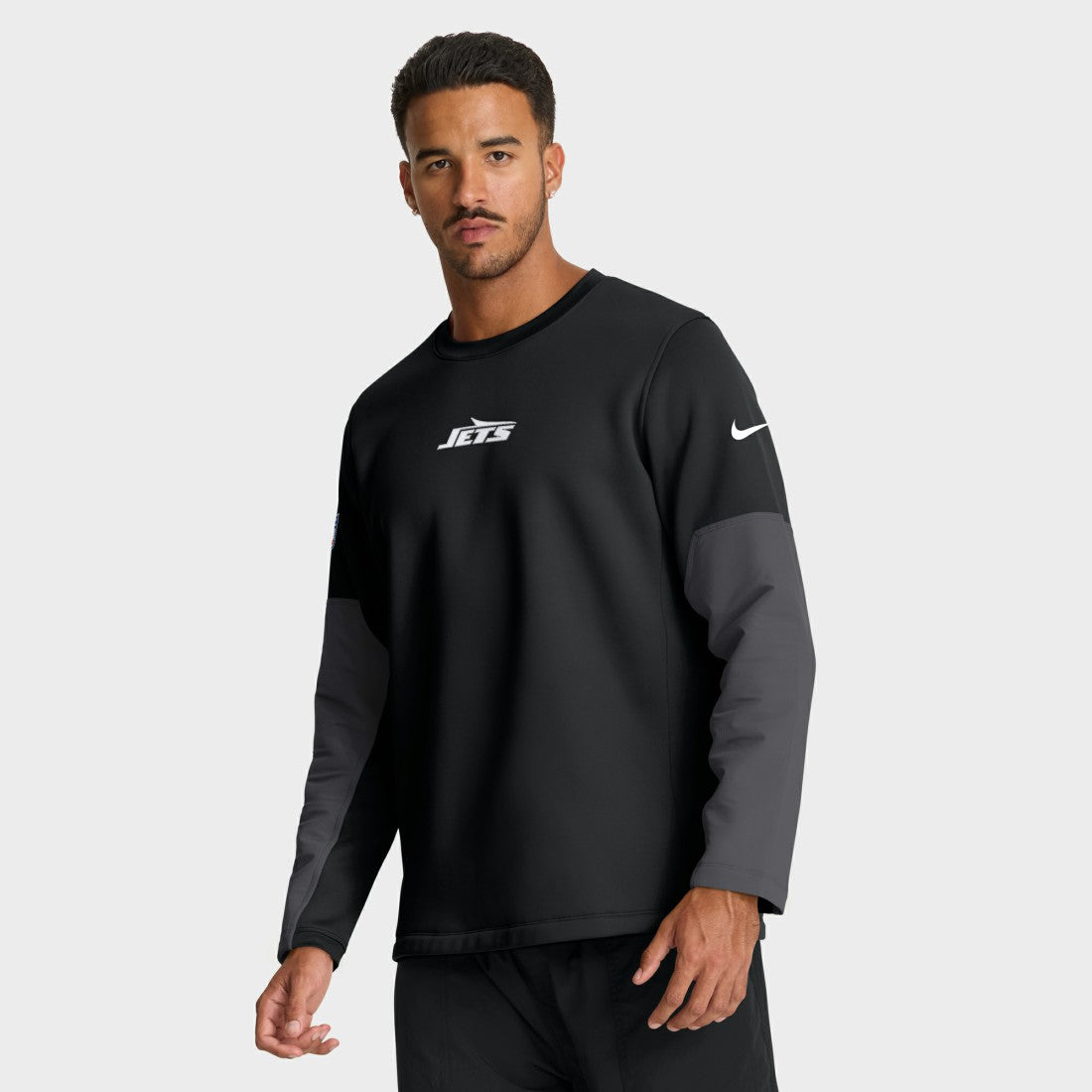 New York Jets Sideline Coach Therma-FIT Long Sleeve T-Shirt - Black | Nike outlet
