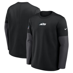 New York Jets Sideline Coach Therma-FIT Long Sleeve T-Shirt - Black | Nike outlet