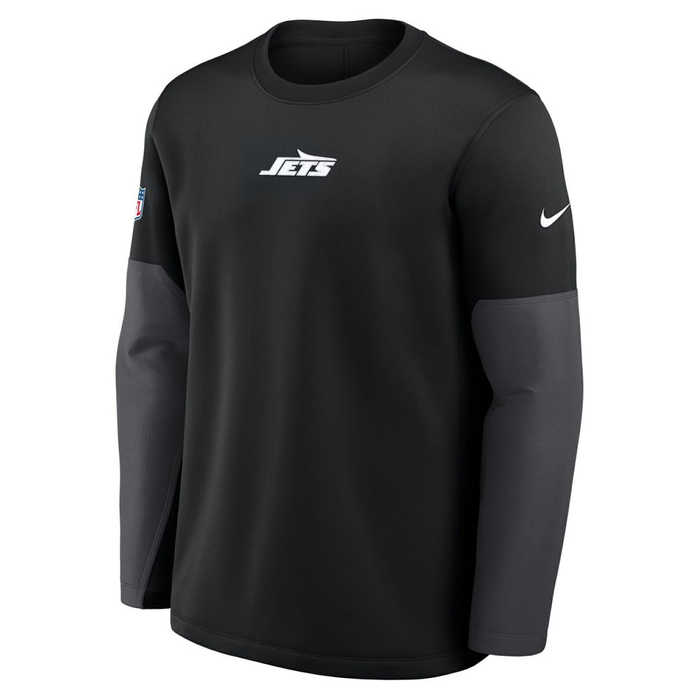 New York Jets Sideline Coach Therma-FIT Long Sleeve T-Shirt - Black | Nike outlet