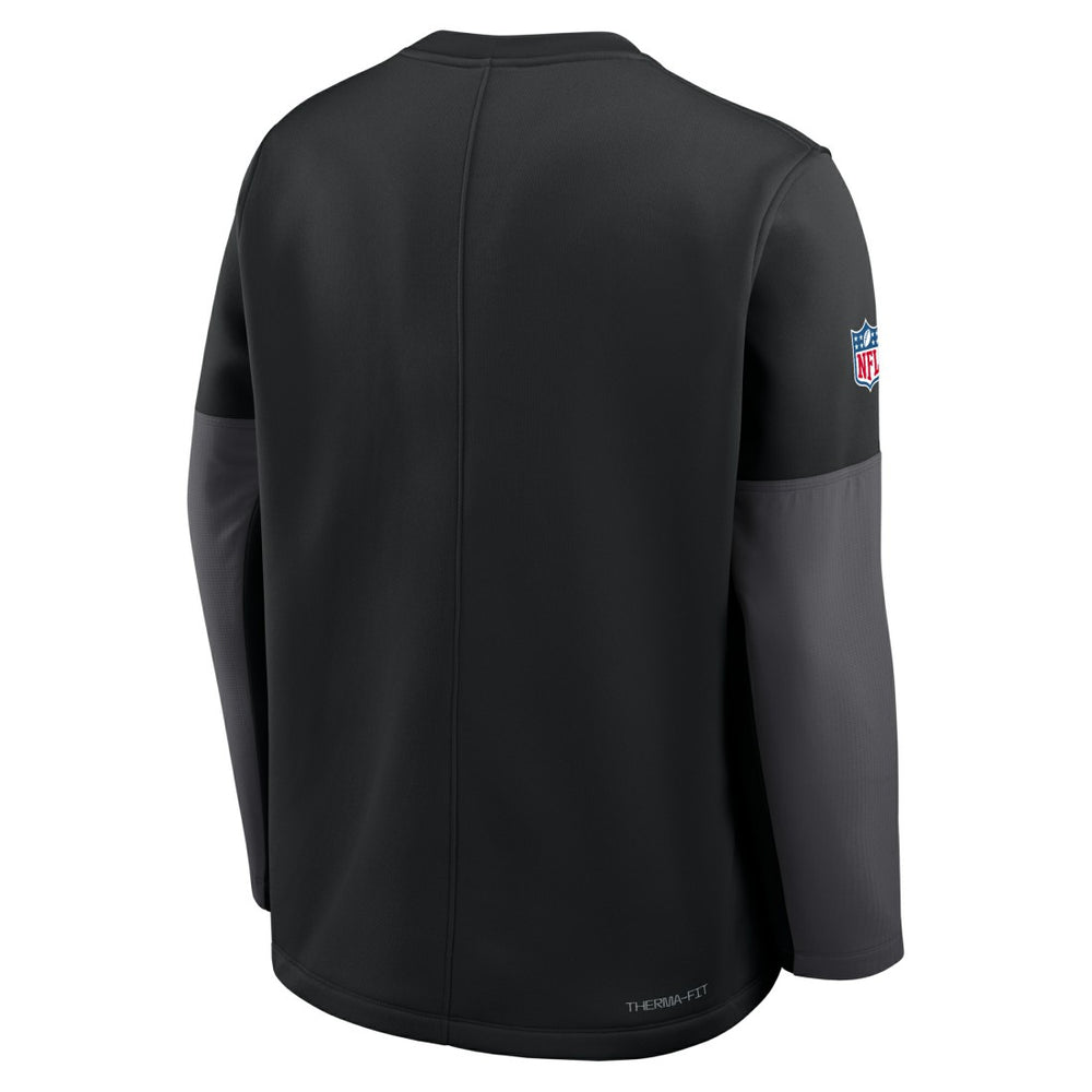 New York Jets Sideline Coach Therma-FIT Long Sleeve T-Shirt - Black | Nike outlet