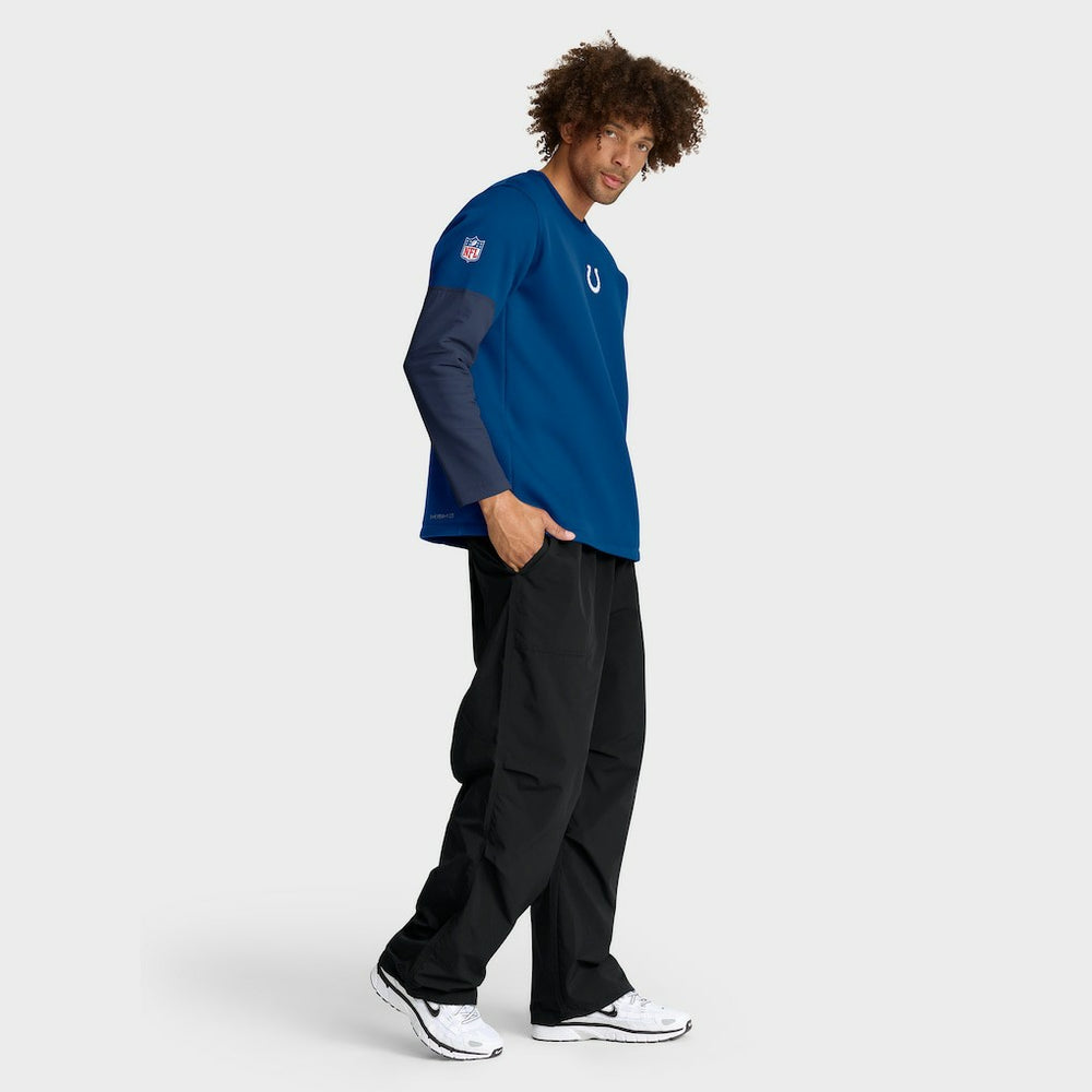 Indianapolis Colts Sideline Coach Therma-FIT Long Sleeve T-Shirt - Royal | Nike for sale