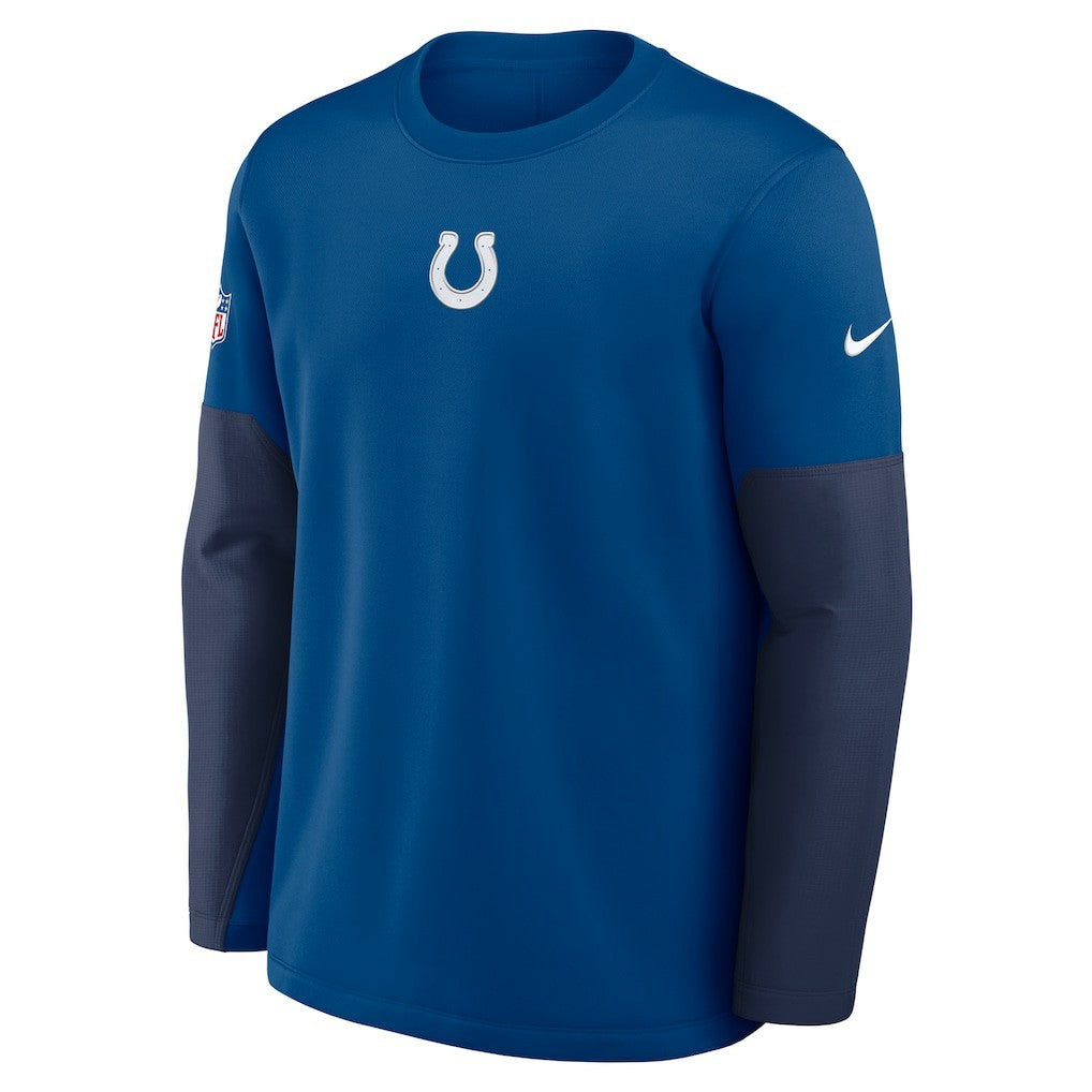 Indianapolis Colts Sideline Coach Therma-FIT Long Sleeve T-Shirt - Royal | Nike for sale