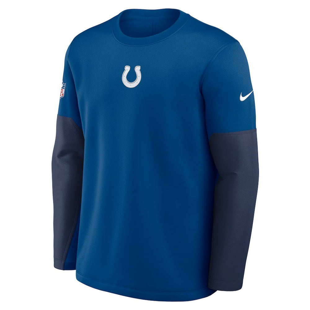 Indianapolis Colts Sideline Coach Therma-FIT Long Sleeve T-Shirt - Royal | Nike for sale