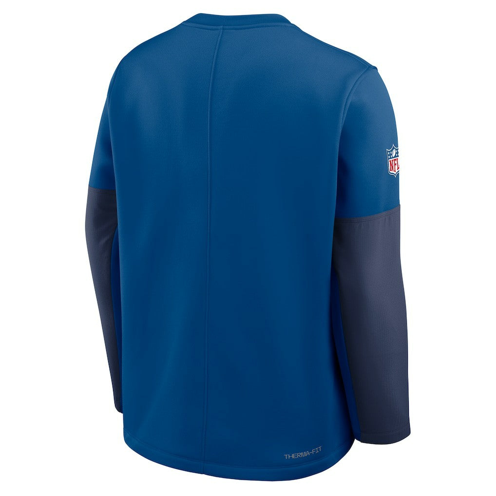 Indianapolis Colts Sideline Coach Therma-FIT Long Sleeve T-Shirt - Royal | Nike for sale