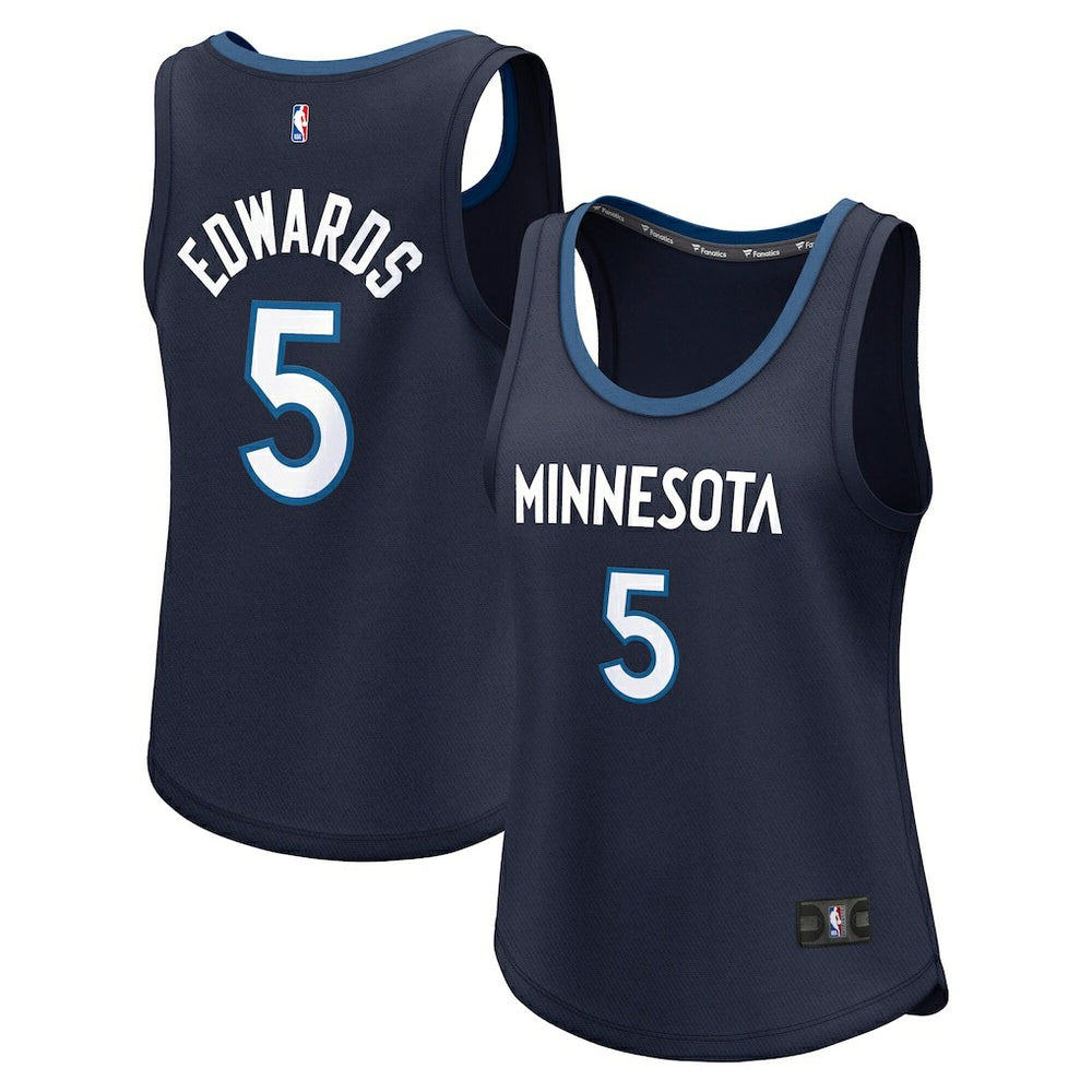 Anthony Edwards Minnesota Timberwolves Women's Fast Break Player Jersey - Icon Edition - Navy | Fanatics online