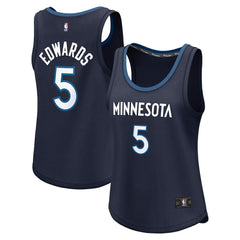 Anthony Edwards Minnesota Timberwolves Women's Fast Break Player Jersey - Icon Edition - Navy | Fanatics online
