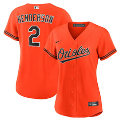 Gunnar Henderson Baltimore Orioles Women's Alternate 2 Replica Jersey - Orange | Nike