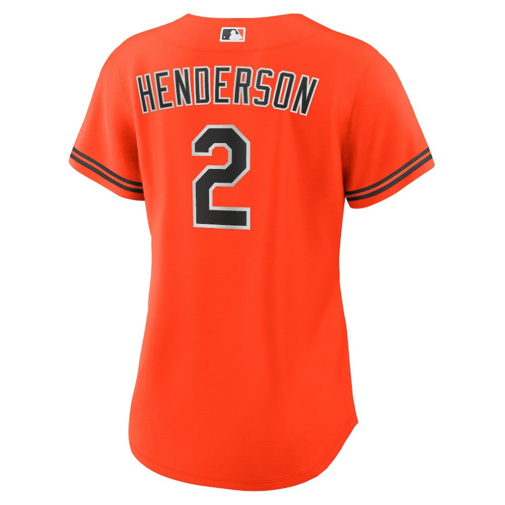 Gunnar Henderson Baltimore Orioles Women's Alternate 2 Replica Jersey - Orange | Nike