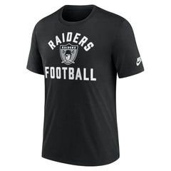 Las Vegas Raiders Favorable Timeline Tri-Blend T-Shirt - Black | Nike for sale