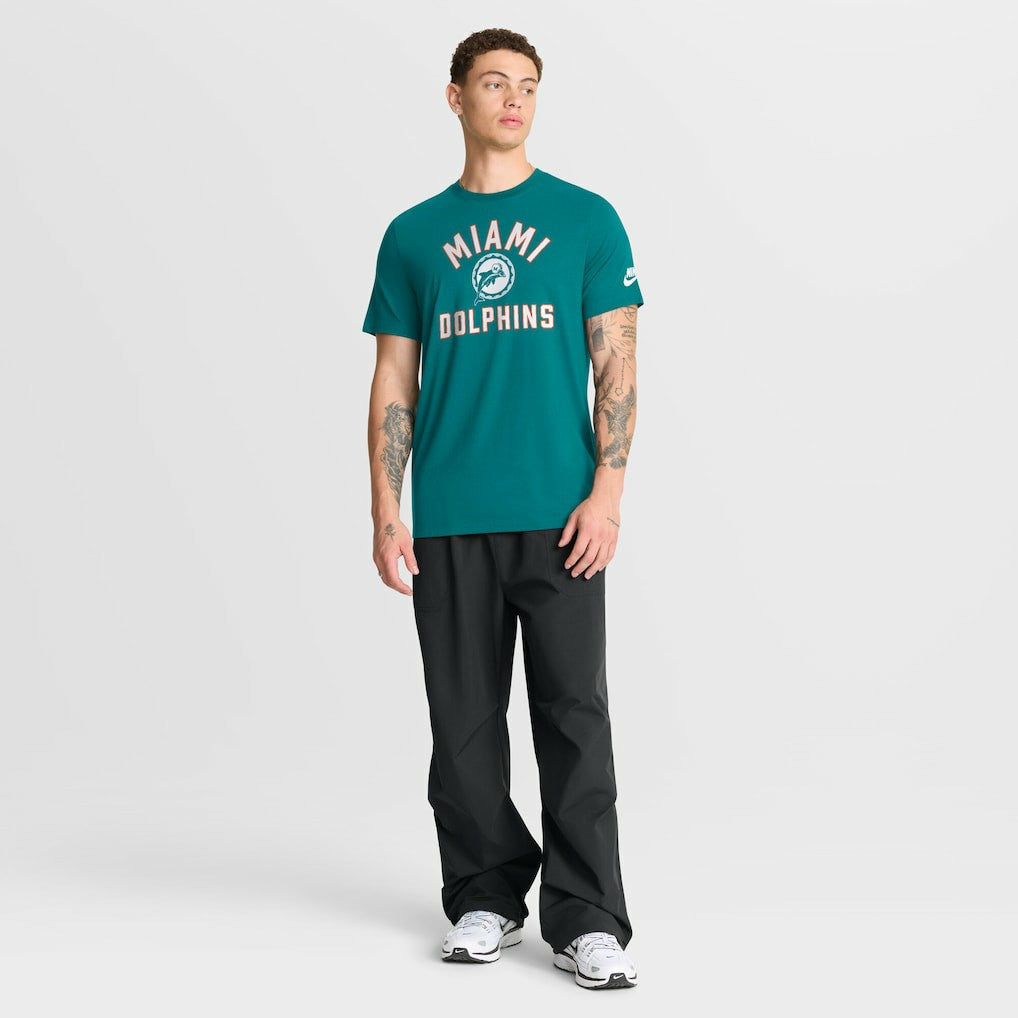 Miami Dolphins Favorable Timeline Tri-Blend T-Shirt - Aqua | Nike for sale