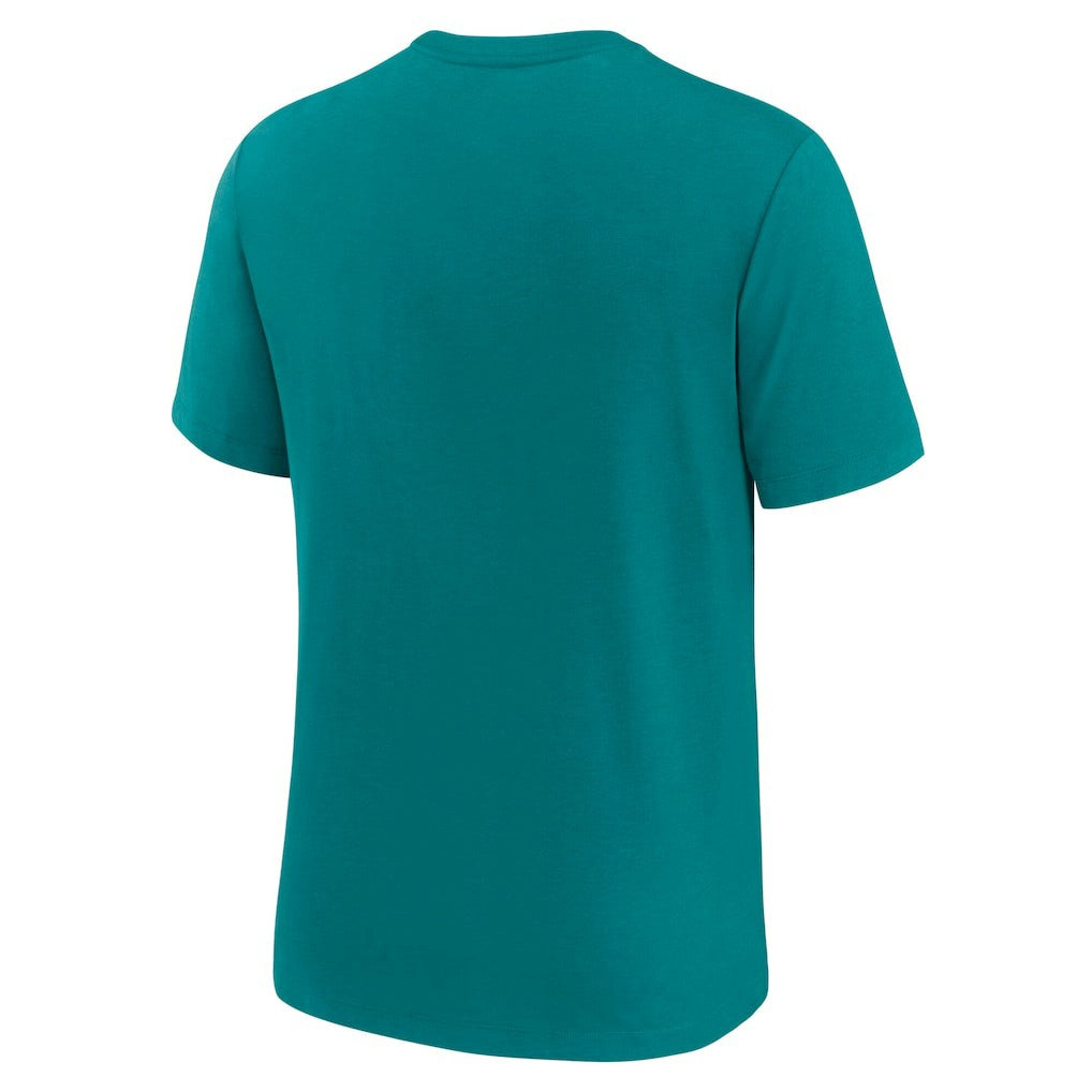 Miami Dolphins Favorable Timeline Tri-Blend T-Shirt - Aqua | Nike for sale