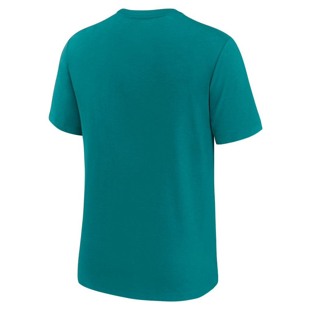 Miami Dolphins Favorable Timeline Tri-Blend T-Shirt - Aqua | Nike for sale